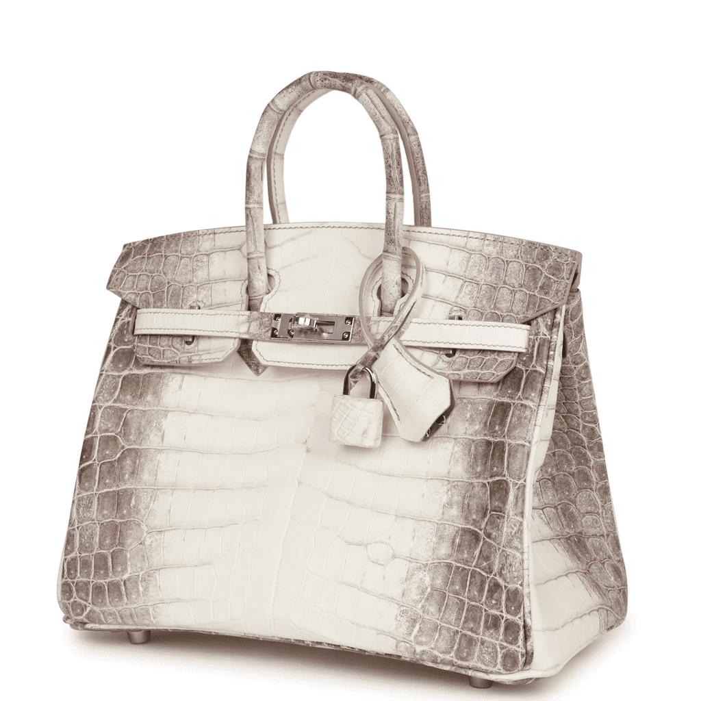 Hermès Birkin 25 Himalaya Niloticus Crocodile Palladium Hardware