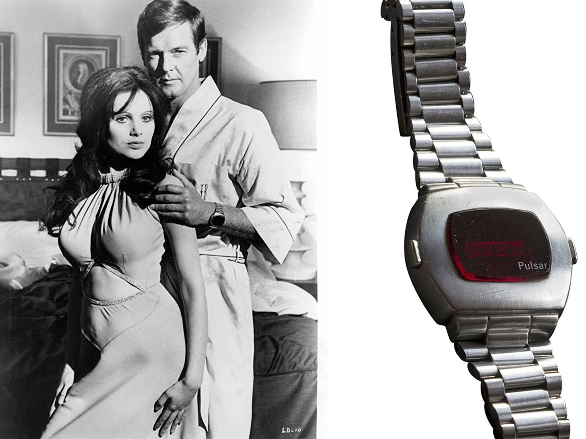 a Hamilton Pulsar P2 2900 LED digital watch.
