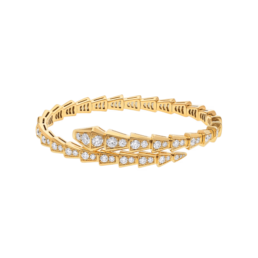 BULGARI SERPENTI-ARMBAND AUS GELBGOLD MIT DIAMANT-PAVÉ Referenz: BR858983